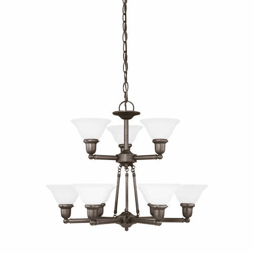 Sea Gull Sussex 9-LT Chandelier - Heirloom Bronze - 31062EN3-782