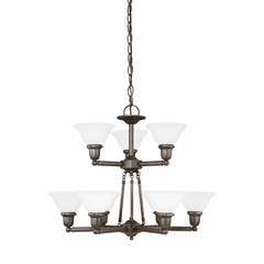 Sea Gull Sussex 9-LT Chandelier - Heirloom Bronze - 31062EN3-782