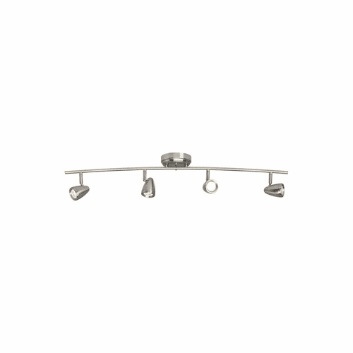 Sea Gull Talida 4-LT Curved LED Track Light - Brushed Nickel - 2637204S-962