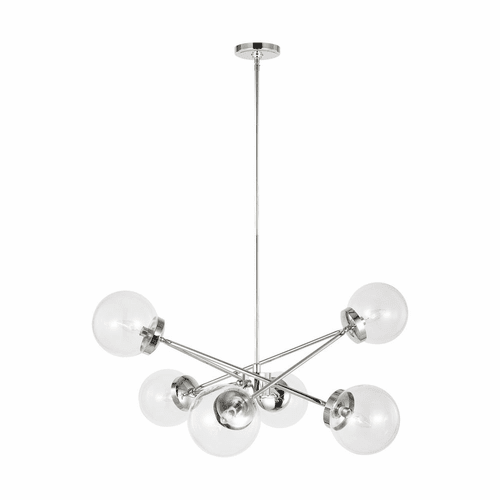 Sea Gull Tierney 6-LT Chandelier - Chrome - 3182706-05