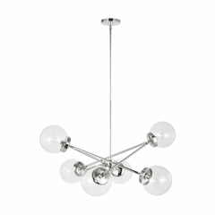 Sea Gull Tierney 6-LT Chandelier - Chrome - 3182706-05