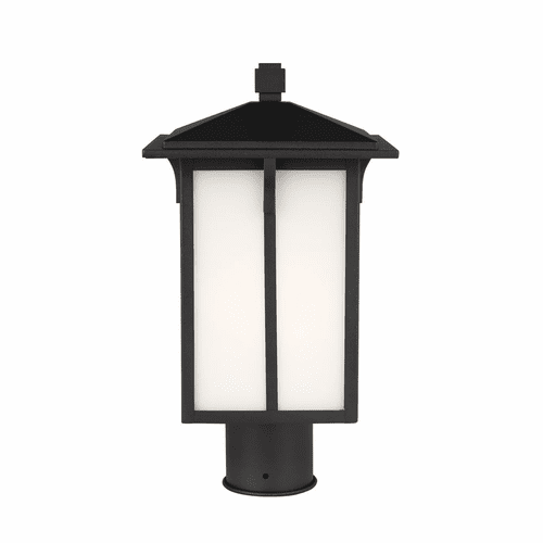 Sea Gull Tomek 1-LT Outdoor Post Lantern - Black - 8252701-12
