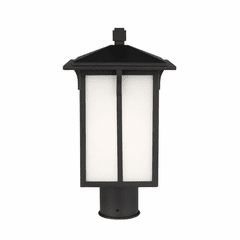 Sea Gull Tomek 1-LT Outdoor Post Lantern - Black - 8252701-12