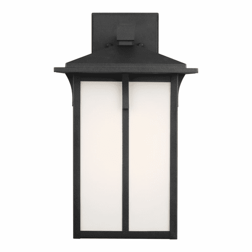 Sea Gull Tomek Large 1-LT Outdoor Wall Lantern - Black - 8752701-12