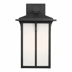 Sea Gull Tomek Large 1-LT Outdoor Wall Lantern - Black - 8752701-12