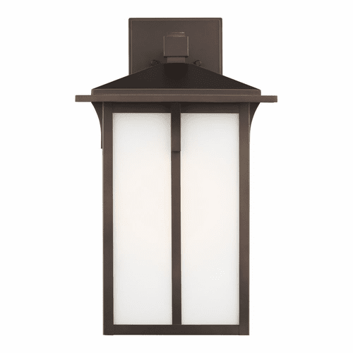Sea Gull Tomek Large 1-LT Outdoor Wall Lantern - Bronze - 8752701-71