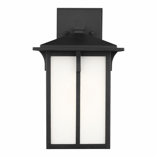 Sea Gull Tomek Medium 1-LT Outdoor Wall Lantern - Black - 8652701-12