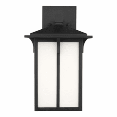 Sea Gull Tomek Medium 1-LT Outdoor Wall Lantern - Black - 8652701-12