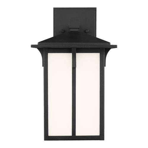 Sea Gull Tomek Small 1-LT Outdoor Wall Lantern - Black - 8552701-12