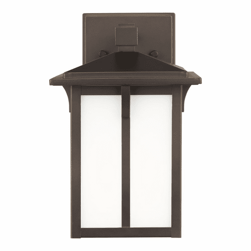 Sea Gull Tomek Small 1-LT Outdoor Wall Lantern - Bronze - 8552701-71