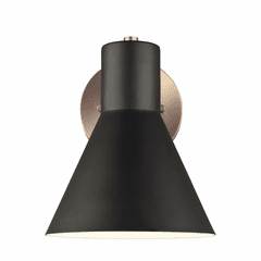 Sea Gull Towner 1-LT Bath/Wall Sconce - Satin Bronze / Black - 4141301-848