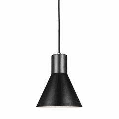 Sea Gull Towner 1-LT Mini-Pendant - Satin Bronze / Black - 6141301EN3-848 Sea Gull Towner 1-LT Mini-Pendant - Satin Bronze / Black - 6141301EN3-848