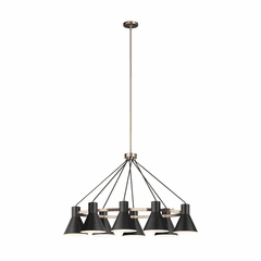 Sea Gull Towner 8-LT Island Chandelier - Satin Bronze / Black - 6641308-848