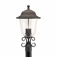 Sea Gull Trafalgar 3-LT Outdoor Post Lantern - Oxidized Bronze - 8259-46