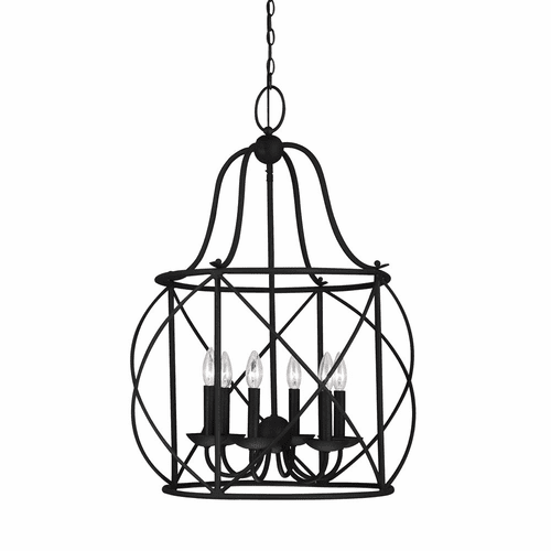 Sea Gull Turbinio 6-LT Hall/Foyer Light - Blacksmith - 5116406EN-839