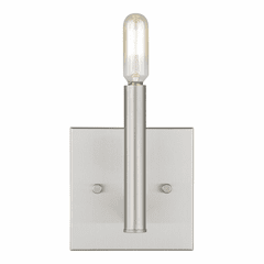 Sea Gull Vector 1-LT Wall Sconce - Brushed Nickel - Chrome Inlay - 4124301-962