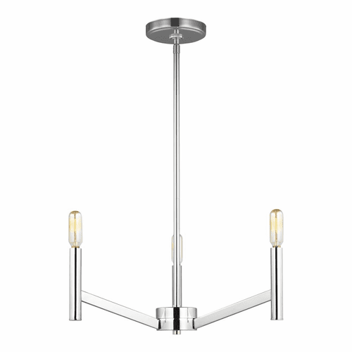 Sea Gull Vector 3-LT Chandelier - Chrome - 3124303-05