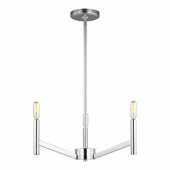 Sea Gull Vector 3-LT Chandelier - Chrome - 3124303-05