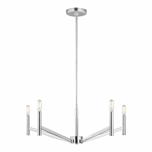 Sea Gull Vector 5-LT Chandelier - Chrome - 3124305-05