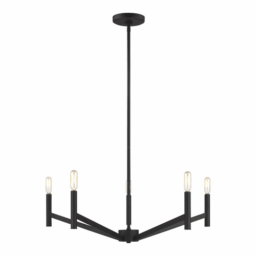 Sea Gull Vector 5-LT Chandelier - Midnight Black - 3124305-112