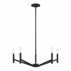 Sea Gull Vector 5-LT Chandelier - Midnight Black - 3124305-112