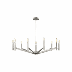 Sea Gull Vector 9-LT Chandelier - Brushed Nickel - 3124309-962
