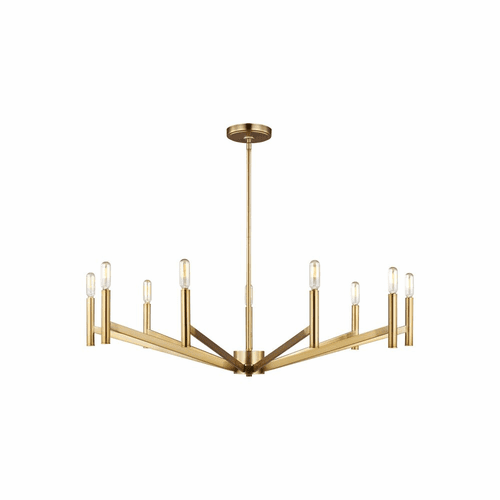 Sea Gull Vector 9-LT Chandelier - Satin Brass - 3124309-848