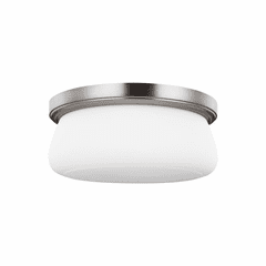 Sea Gull Vintner 3-LT Flush Mount - Satin Nickel - FM413SN