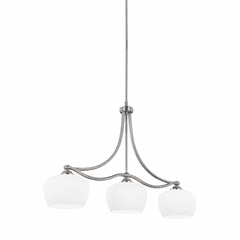 Sea Gull Vintner 3-LT Island Chandelier - Satin Nickel - F2965/3SN