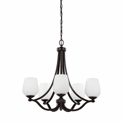 Sea Gull Vintner 5-LT Chandelier - Heritage Bronze - F2960/5HTBZ