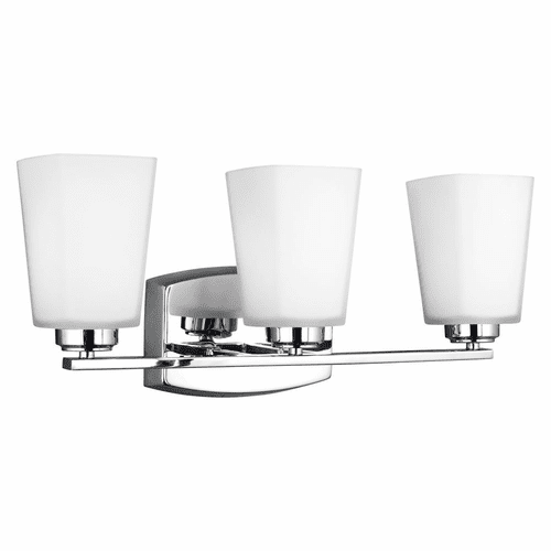 Sea Gull Waseca 3-LT Bath Vanity Light - Chrome - 4423003-05