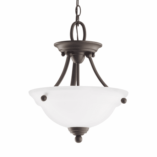 Sea Gull Wheaton 2-LT Semi-Flush Mount - Heirloom Bronze - 77625-782