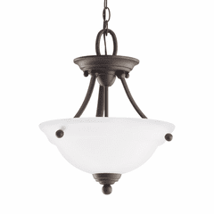 Sea Gull Wheaton 2-LT Semi-Flush Mount - Heirloom Bronze - 77625-782 Sea Gull Wheaton 2-LT Semi-Flush Mount - Heirloom Bronze - 77625-782