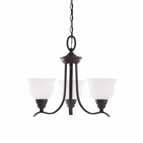 Sea Gull Wheaton 3-LT Chandelier - Heirloom Bronze - 31625-782