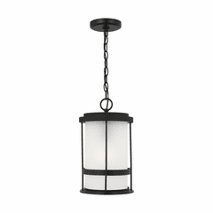 Sea Gull Wilburn 1-LT Outdoor Pendant Lantern - Black - 6290901-12