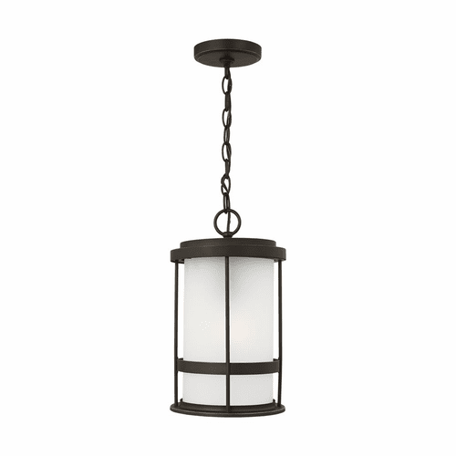 Sea Gull Wilburn 1-LT Outdoor Pendant Lantern - Bronze - 6290901-71
