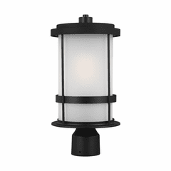 Sea Gull Wilburn 1-LT Outdoor Post Lantern - Black - 8290901-12 Sea Gull Wilburn 1-LT Outdoor Post Lantern - Black - 8290901-12