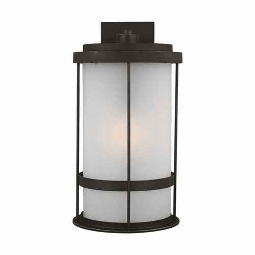 Sea Gull Wilburn Extra Large 1-LT Outdoor Wall Lantern - Bronze - 8890901-71