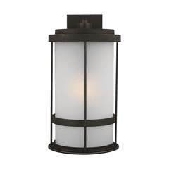 Sea Gull Wilburn Extra Large 1-LT Outdoor Wall Lantern - Bronze - 8890901-71