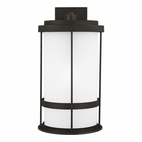 Sea Gull Wilburn Extra Large 1-LT Outdoor Wall Lantern - Bronze - 8890901D-71