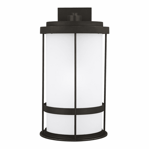 Sea Gull Wilburn Extra Large 1-LT Outdoor Wall Lantern - Bronze - 8890901DEN3-71