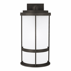 Sea Gull Wilburn Large 1-LT Outdoor Wall Lantern - Bronze - 8790901D-71