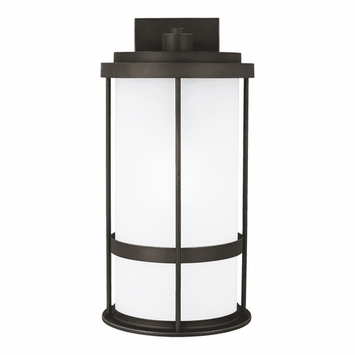 Sea Gull Wilburn Large 1-LT Outdoor Wall Lantern - Bronze - 8790901DEN3-71