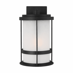 Sea Gull Wilburn Medium 1-LT Outdoor Wall Lantern - Black - 8690901-12
