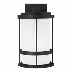 Sea Gull Wilburn Medium 1-LT Outdoor Wall Lantern - Black - 8690901DEN3-12