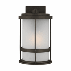 Sea Gull Wilburn Medium 1-LT Outdoor Wall Lantern - Bronze - 8690901-71
