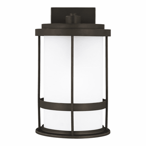 Sea Gull Wilburn Medium 1-LT Outdoor Wall Lantern - Bronze - 8690901DEN3-71