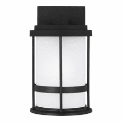Sea Gull Wilburn Small 1-LT Outdoor Wall Lantern - Black - 8590901DEN3-12
