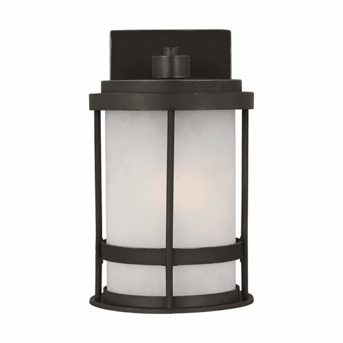 Sea Gull Wilburn Small 1-LT Outdoor Wall Lantern - Bronze - 8590901-71