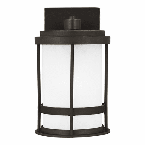 Sea Gull Wilburn Small 1-LT Outdoor Wall Lantern - Bronze - 8590901D-71